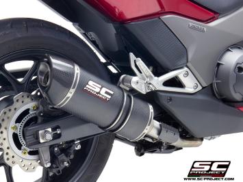 SC-Project Oval Carbon Slip-On Einddemper Met E-keur HONDA INTEGRA 750 2014 - 2015