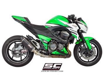 SC-Project Oval Carbon Slip-On Einddemper Met E-keur KAWASAKI Z 800 E 2012 - 2016