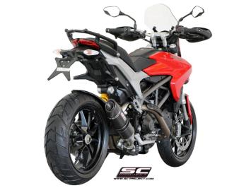 SC-Project Oval Carbon Low Mount Slip-On Einddemper Met E-keur DUCATI HYPERSTRADA 2013 - 2016