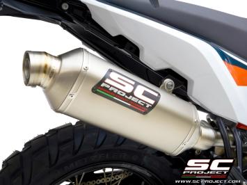 SC-Project Rally Raid Titanium Slip-On Einddemper Euro4 Gekeurd KTM 790 ADVENTURE 2019 - 2020