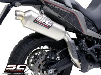 SC-Project Rally Raid Titanium Slip-On Einddemper Euro5 Gekeurd MOTO MORINI X-CAPE 2021 - 2024