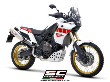 SC-Project Rally Raid Titanium High Mount Slip-On Einddemper Euro5+ Gekeurd YAMAHA TENERE 700 2025