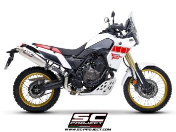SC-Project Rally Raid Titanium High Mount Slip-On Einddemper Euro5+ Gekeurd YAMAHA TENERE 700 2025
