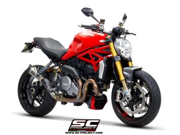 SC-Project S1 Titanium Slip-On Einddemper Zonder E-keur DUCATI MONSTER 1200 / S / R 2017 - 2021