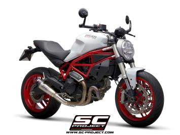 SC-Project S1 Titanium Slip-On Einddemper Zonder E-keur DUCATI MONSTER 797 2017 - 2020