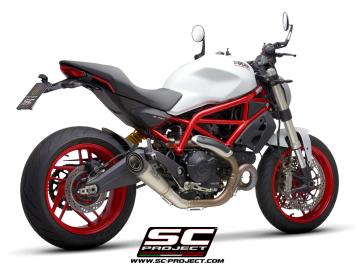 SC-Project S1 Titanium Slip-On Einddemper Zonder E-keur DUCATI MONSTER 797 2017 - 2020