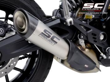 SC-Project S1 Titanium Slip-On Einddemper Euro5 Gekeurd DUCATI SCRAMBLER 800 2023 - 2024