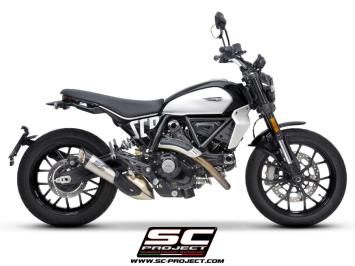 SC-Project S1 Titanium Slip-On Einddemper Euro5 Gekeurd DUCATI SCRAMBLER 800 2023 - 2024