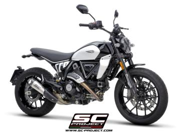 SC-Project S1 Titanium Slip-On Einddemper Euro5 Gekeurd DUCATI SCRAMBLER 800 2023 - 2024