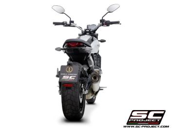 SC-Project S1 Titanium Slip-On Einddemper Euro5 Gekeurd DUCATI SCRAMBLER 800 2023 - 2024