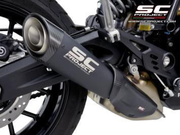 SC-Project S1 Titanium Matt Black Slip-On Einddemper Euro5 Gekeurd DUCATI SCRAMBLER 800 2023 - 2024