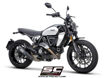 SC-Project S1 Titanium Matt Black Slip-On Einddemper Euro5 Gekeurd DUCATI SCRAMBLER 800 2023 - 2024