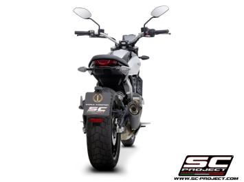 SC-Project S1 Titanium Matt Black Slip-On Einddemper Euro5 Gekeurd DUCATI SCRAMBLER 800 2023 - 2024