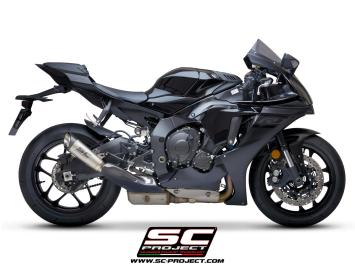 SC-Project S1 Titanium Slip-On Einddemper Euro4 Gekeurd YAMAHA YZF R1 / R1M 2017 - 2019
