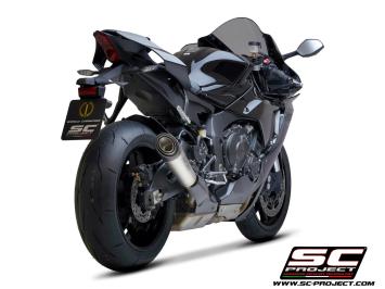 SC-Project S1 Titanium Slip-On Einddemper Euro4 Gekeurd YAMAHA YZF R1 / R1M 2017 - 2019