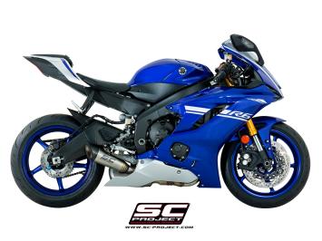 SC-Project S1 Titanium Slip-On Einddemper Euro4 Gekeurd YAMAHA YZF R6 2017 - 2020
