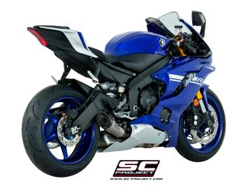 SC-Project S1 Titanium Slip-On Einddemper Euro4 Gekeurd YAMAHA YZF R6 2017 - 2020