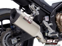 SC Project SC1-M Titanium Einddemper met E-keur Honda CBR 500 R 2019 - 2020