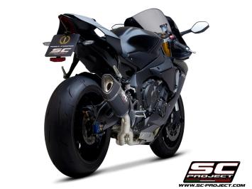 SC-Project SC1-R Carbon 250MM With De-cat Linkpipe Slip-On Einddemper Zonder E-keur YAMAHA YZF R1 / R1M 2015 - 2016