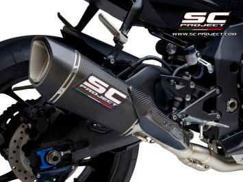SC-Project SC1-R Carbon 250MM With De-cat Linkpipe Slip-On Einddemper Zonder E-keur YAMAHA YZF R1 / R1M 2015 - 2016