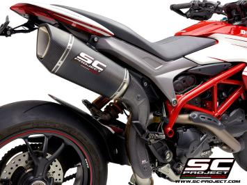 SC-Project SC1-R Carbon High Mount Slip-On Einddemper Euro4 Gekeurd DUCATI HYPERMOTARD 939 / SP 2016 - 2018