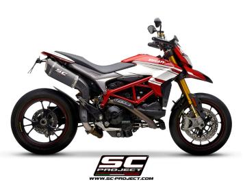 SC-Project SC1-R Carbon High Mount Slip-On Einddemper Euro4 Gekeurd DUCATI HYPERMOTARD 939 / SP 2016 - 2018