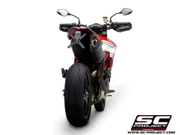SC-Project SC1-R Carbon High Mount Slip-On Einddemper Euro4 Gekeurd DUCATI HYPERMOTARD 939 / SP 2016 - 2018