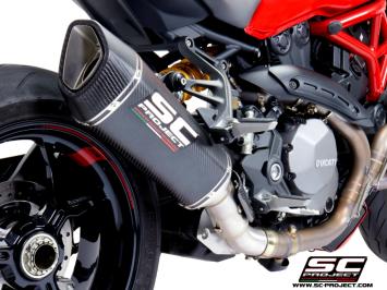 SC-Project SC1-R Carbon Slip-On Einddemper Euro4 Gekeurd DUCATI MONSTER 1200 / S / R 2017 - 2021