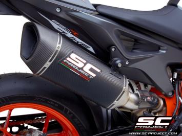 SC-Project SC1-R Carbon Slip-On Einddemper Euro4 Gekeurd KTM 890 DUKE 2020