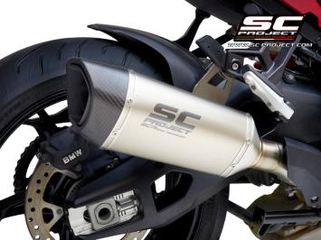 SC-Project SC1-R Titanium Slip-On Einddemper Euro5 Gekeurd BMW S 1000 XR 2020 - 2023
