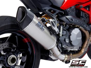 SC-Project SC1-R Titanium Slip-On Einddemper Euro4 Gekeurd DUCATI MONSTER 1200 / S / R 2017 - 2021