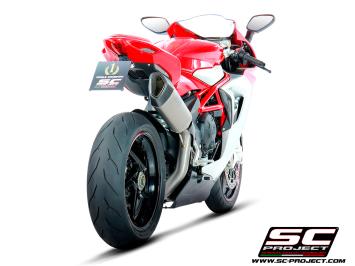 SC-Project SC1-R Titanium High Mount Slip-On Einddemper Zonder E-keur MV AGUSTA F3 800 / EAS ABS / RC 2017 - 2024