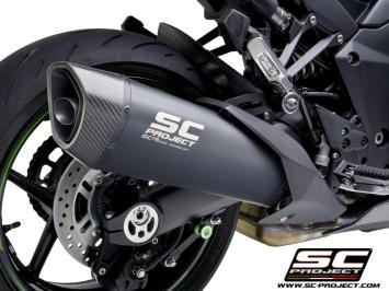 SC-Project SC1-R Titanium Matt Black Slip-On Einddemper Euro5 Gekeurd KAWASAKI NINJA 1000 SX 2021 - 2024
