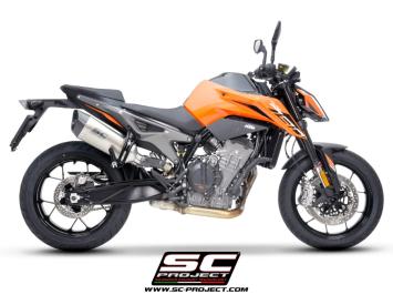 SC-Project SC1-R Titanium Slip-On Einddemper Euro5 Gekeurd KTM 790 DUKE 2023 - 2024