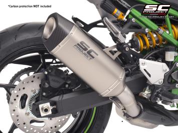 SC-Project SC1-S Titanium Slip-On Einddemper (Without Carbon Heat Protection) Euro4 Gekeurd KAWASAKI Z 900 2020