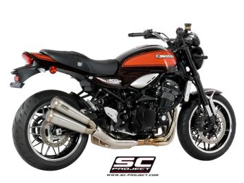 SC-Project Twin Conico 70s RVS Slip-On Einddemper Euro4 Gekeurd KAWASAKI Z 900 RS / CAFE 2018 - 2020