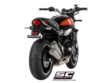 SC-Project Twin Conico 70s RVS Slip-On Einddemper Euro4 Gekeurd KAWASAKI Z 900 RS / CAFE 2018 - 2020