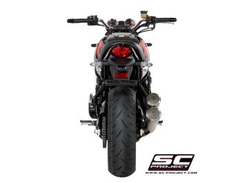 SC-Project Twin Conico 70s RVS Slip-On Einddemper Euro4 Gekeurd KAWASAKI Z 900 RS / CAFE 2018 - 2020