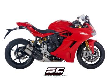 SC-Project Twin CR-T Titanium Slip-On Einddemper Euro4 Gekeurd DUCATI SUPERSPORT 939 / S 2017 - 2020