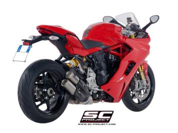 SC-Project Twin CR-T Titanium Slip-On Einddemper Euro4 Gekeurd DUCATI SUPERSPORT 939 / S 2017 - 2020