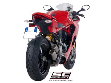 SC-Project Twin CR-T Titanium Slip-On Einddemper Euro4 Gekeurd DUCATI SUPERSPORT 939 / S 2017 - 2020