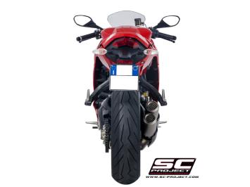 SC-Project Twin CR-T Titanium Slip-On Einddemper Euro4 Gekeurd DUCATI SUPERSPORT 939 / S 2017 - 2020