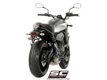 SC-Project Volledig 2-1 RVS Uitlaatsysteem Met Conico 70s RVS Einddemper Euro4 Gekeurd YAMAHA XSR 700 2016 - 2020
