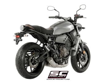 SC-Project Volledig 2-1 RVS Uitlaatsysteem Met Conico 70s RVS Einddemper Euro4 Gekeurd YAMAHA XSR 700 2016 - 2020