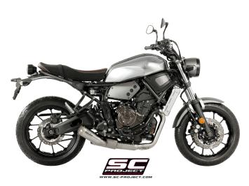 SC-Project Volledig 2-1 RVS Uitlaatsysteem Met Conico 70s RVS Einddemper Euro4 Gekeurd YAMAHA XSR 700 2016 - 2020