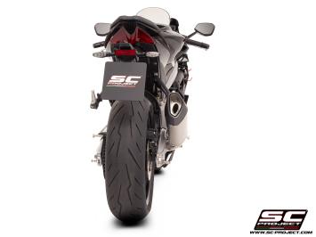 SC-Project Volledig 2-1 RVS Uitlaatsysteem Met SC1-R Titanium Einddemper Zonder E-keur APRILIA RS 660 2025