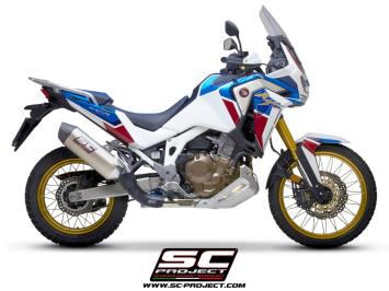 SC-Project X-Plorer II Titanium Slip-On Einddemper Euro5 Gekeurd HONDA CRF 1100 L AFRICA TWIN / ADVENTURE 2020 - 2023