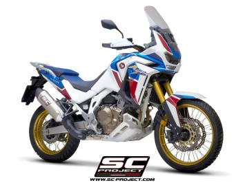 SC-Project X-Plorer II Titanium Slip-On Einddemper Euro5 Gekeurd HONDA CRF 1100 L AFRICA TWIN / ADVENTURE 2020 - 2023