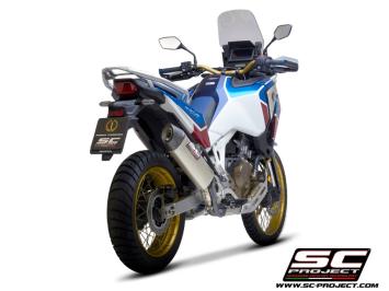 SC-Project X-Plorer II Titanium Slip-On Einddemper Euro5 Gekeurd HONDA CRF 1100 L AFRICA TWIN / ADVENTURE 2020 - 2023