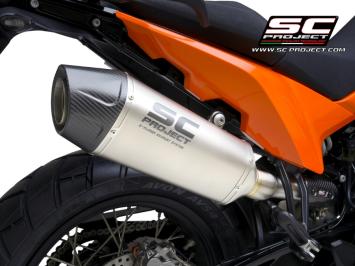 SC-Project X-Plorer II Titanium Slip-On Einddemper Euro5 Gekeurd KTM 890 ADVENTURE / A2 2021 - 2024